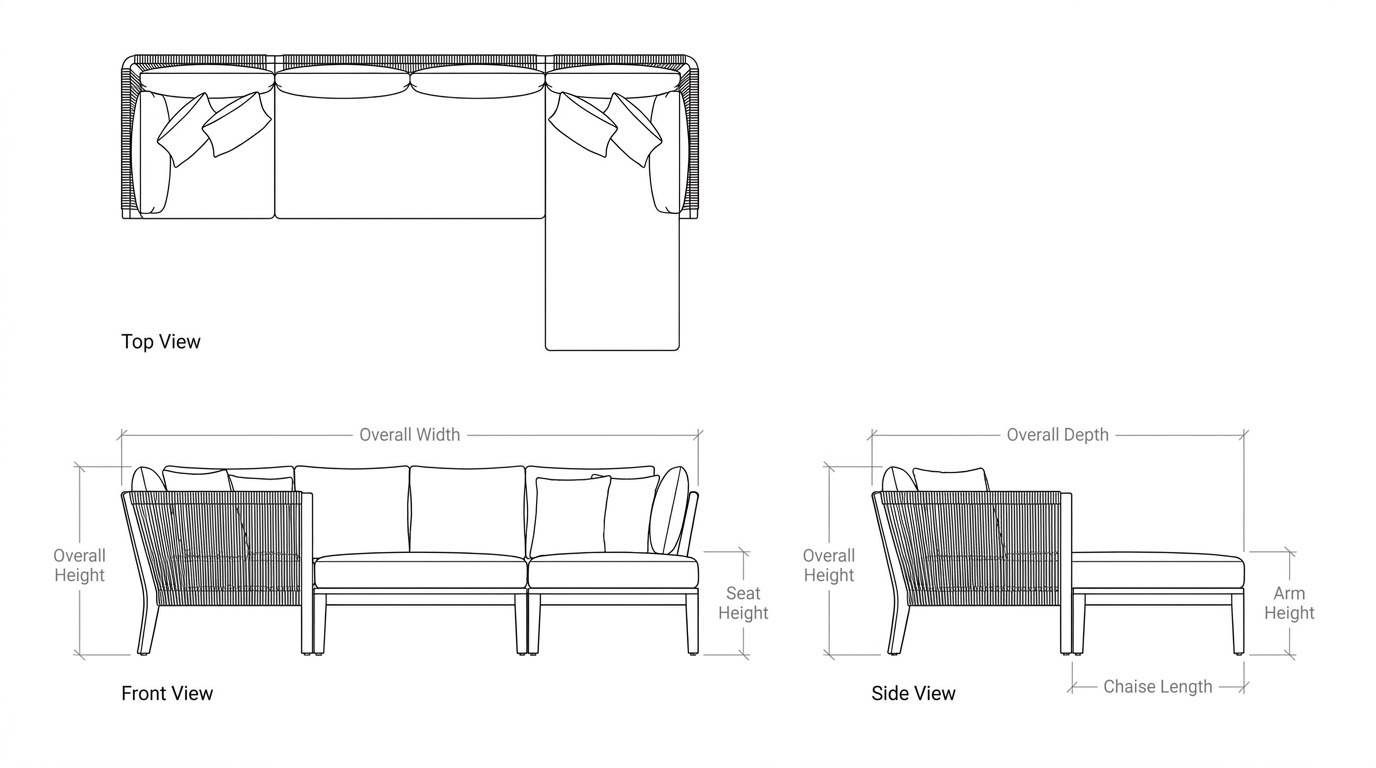 Product dimension drawing